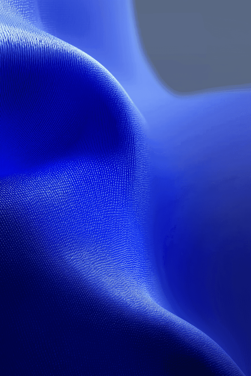 abstract blue fabric in motion